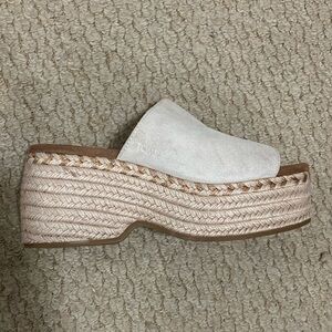Toms Platform Espadrille Slide Sandals